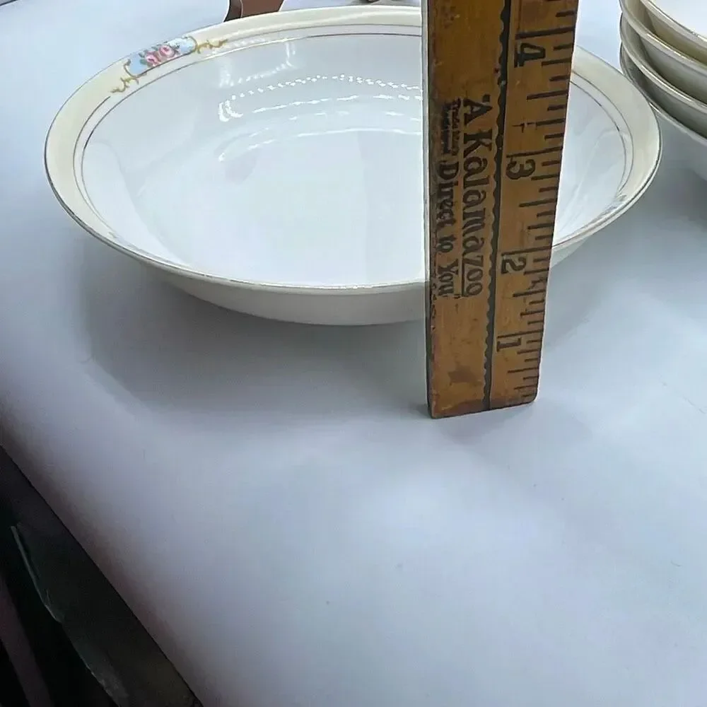 Vintage Noritake “The Celtic” porcelain lot of 5 soup bowls.